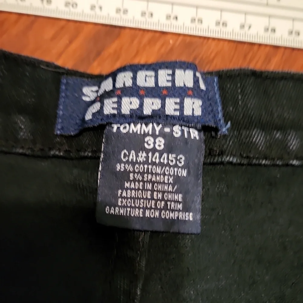 Sargent Pepper Jeans Mens Size 38 Tommy Straight Black Y2K